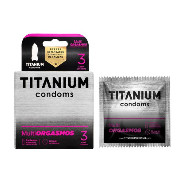 Condones Titanium Multiorgasmos x 3 - Imagen 3