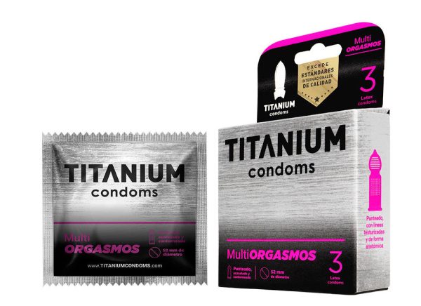 Condones Titanium Multiorgasmos x 3 - Imagen 2