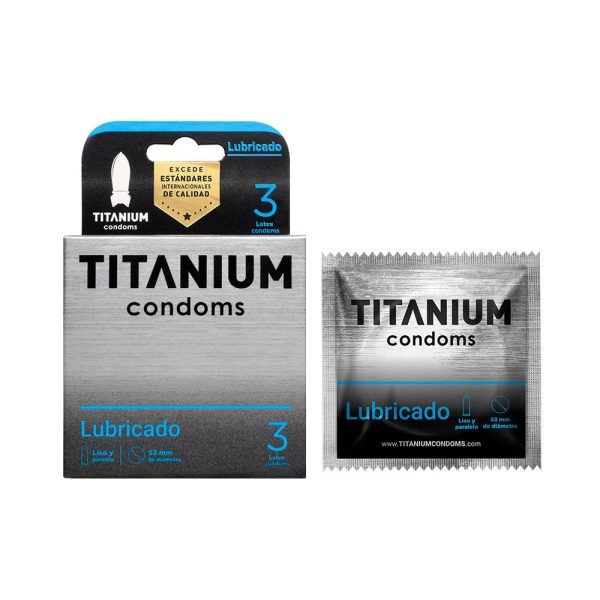 Condones Titanium Lubricado x3 - Imagen 2