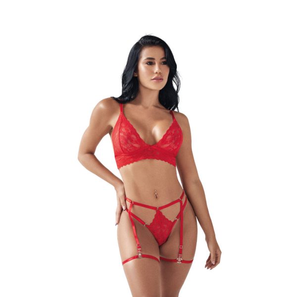Conjunto Lenceria Eloisa Lerot Rojo - Imagen 2